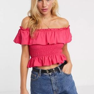 Miss Selfridge Off Shoulder Top